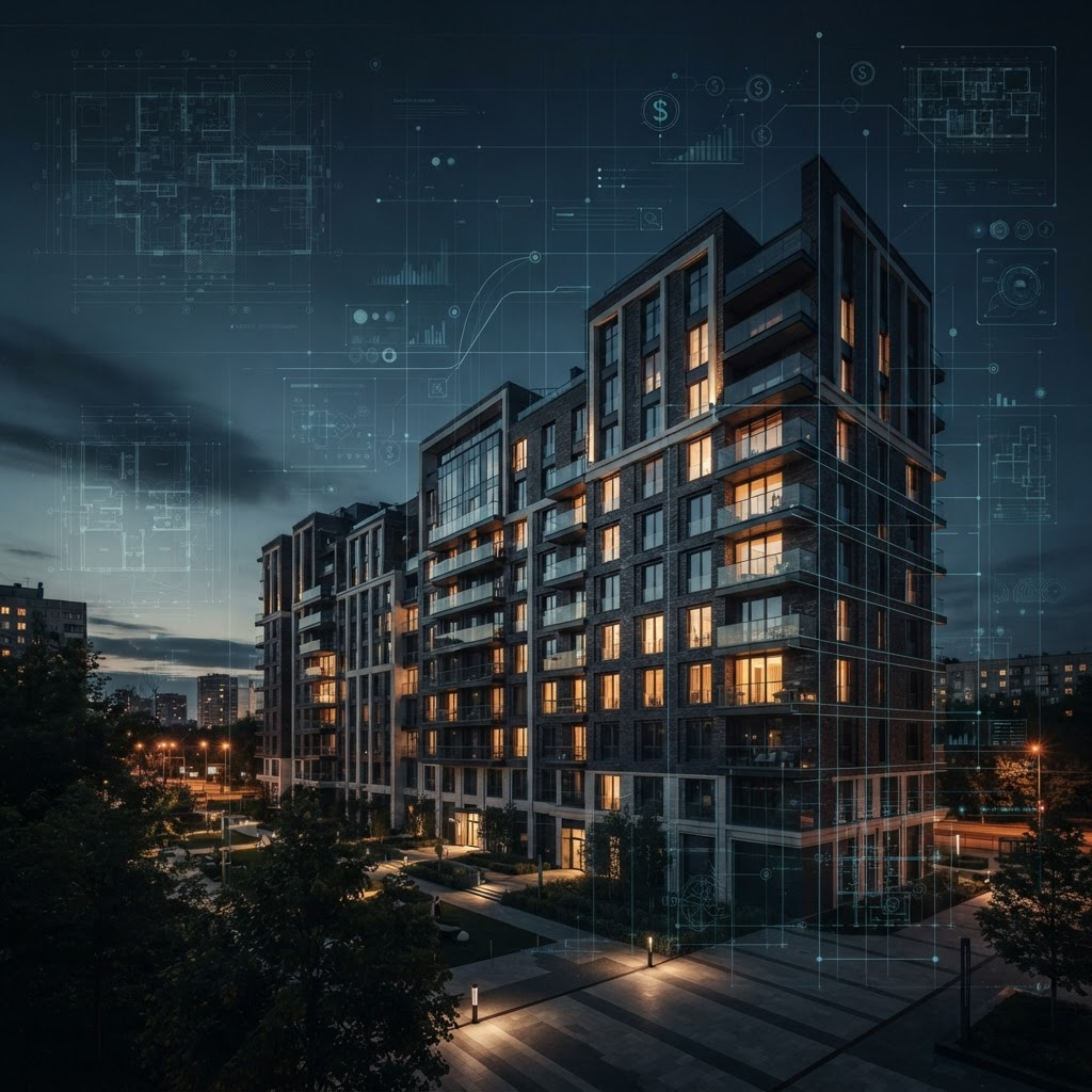 Цифровая платформа потребительского кооператива и жилой дом